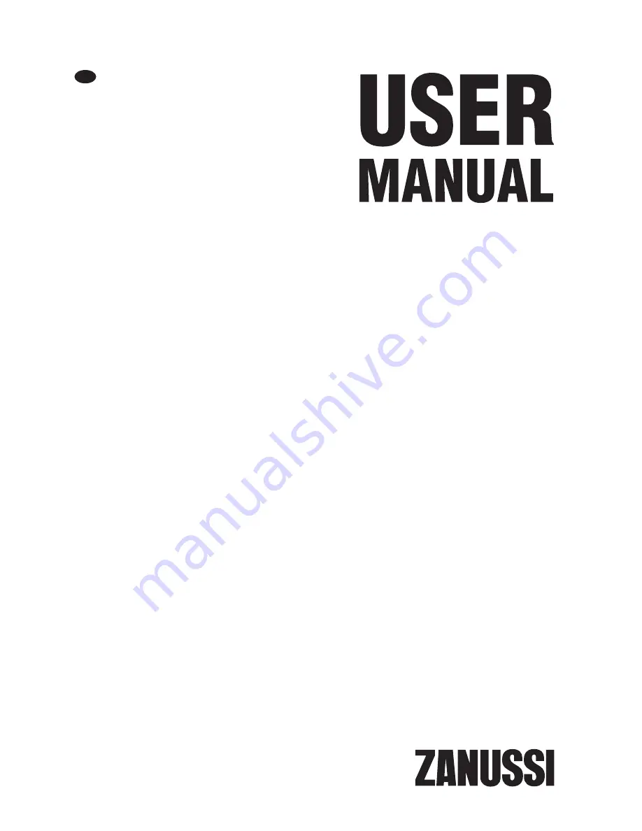 Zanussi ZRA40100WA User Manual Download Page 1