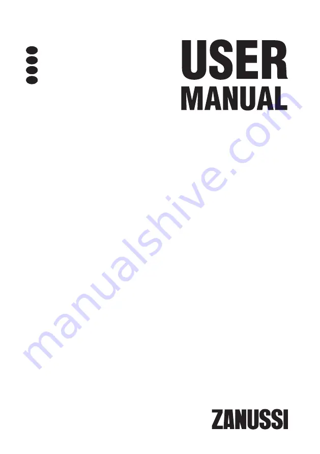 Zanussi ZRA40100XA User Manual Download Page 1