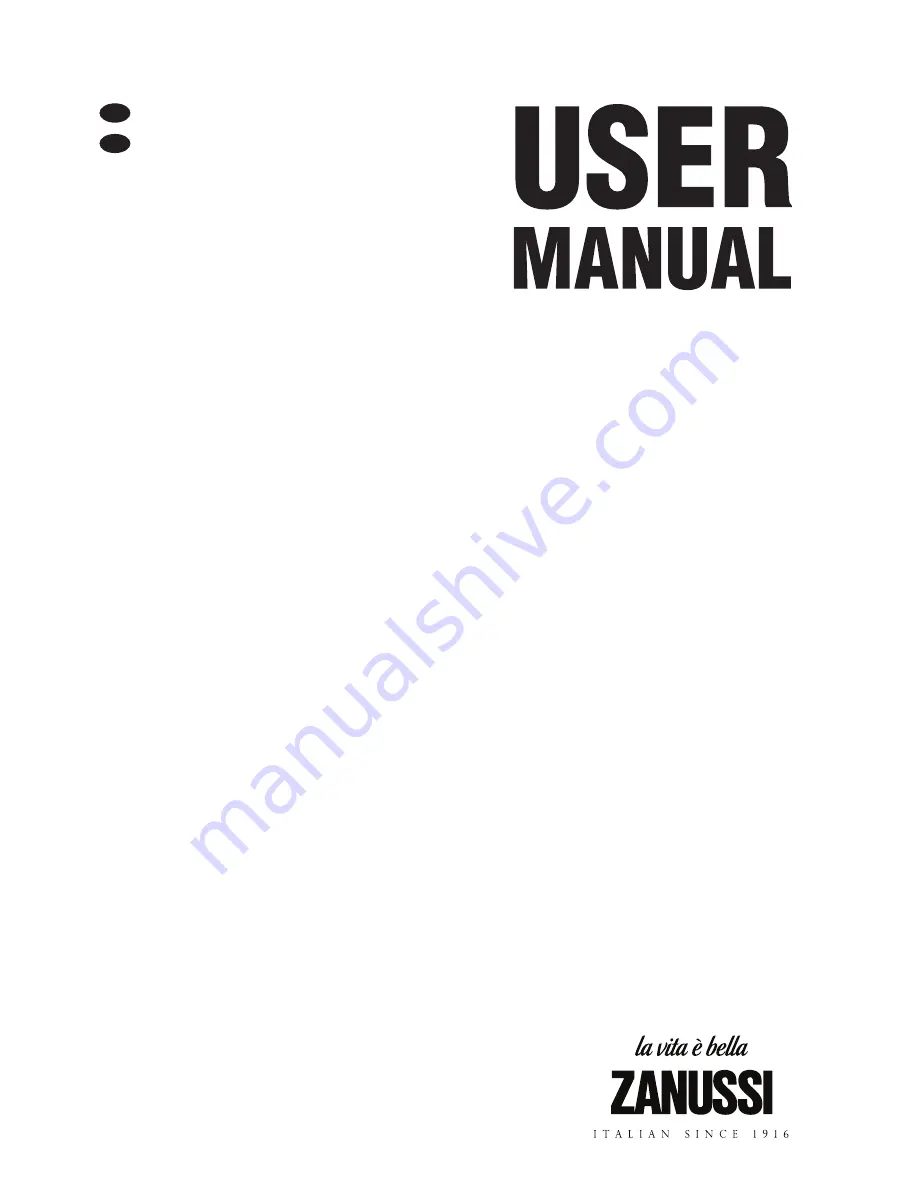 Zanussi ZRB835NW1 User Manual Download Page 1