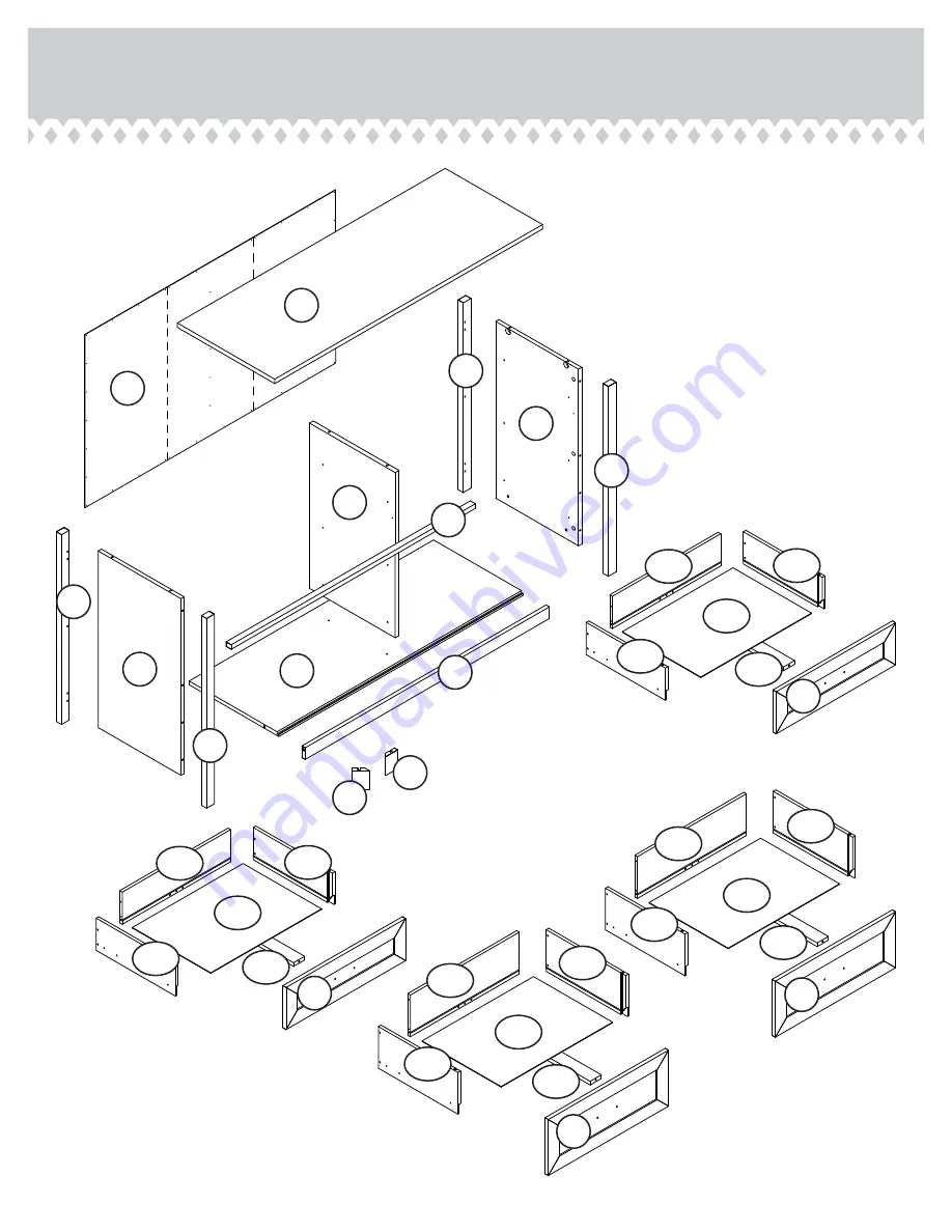 Zanzini Dresser Instruction Booklet Download Page 3