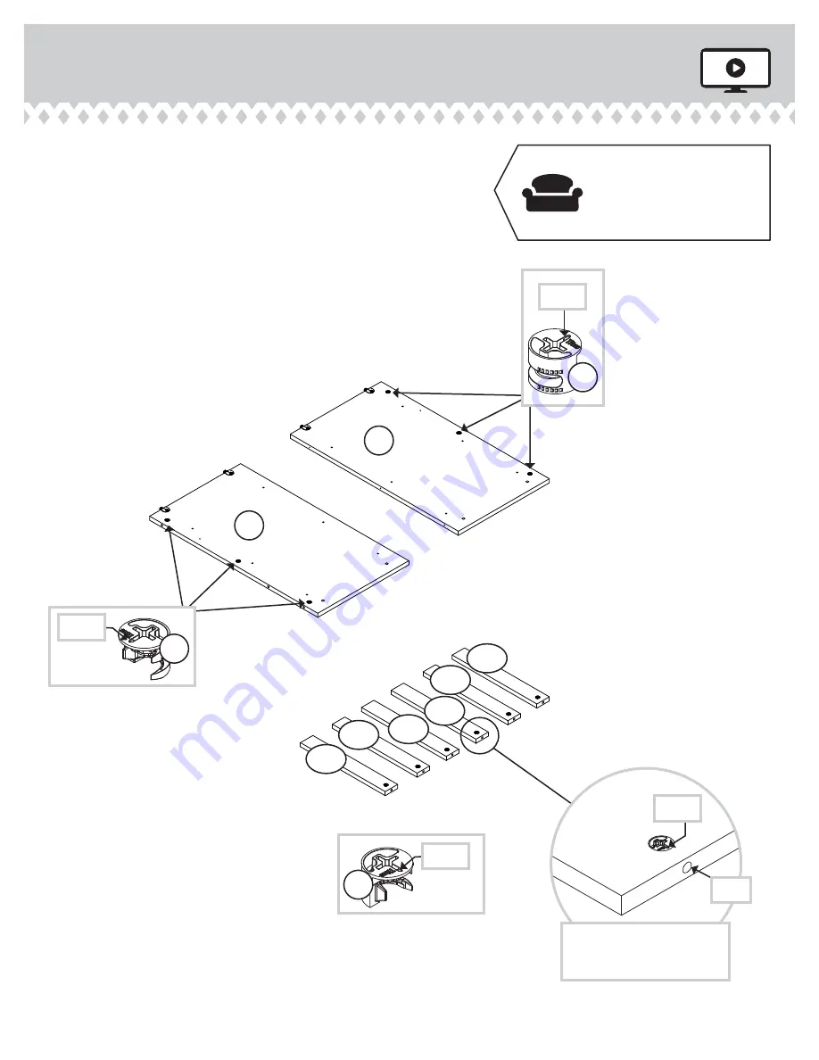 Zanzini Dresser Instruction Booklet Download Page 6