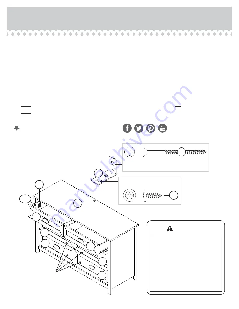 Zanzini Dresser Instruction Booklet Download Page 22