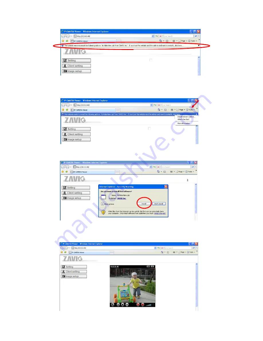 Zavio F521E Quick Intallation Manual Download Page 6