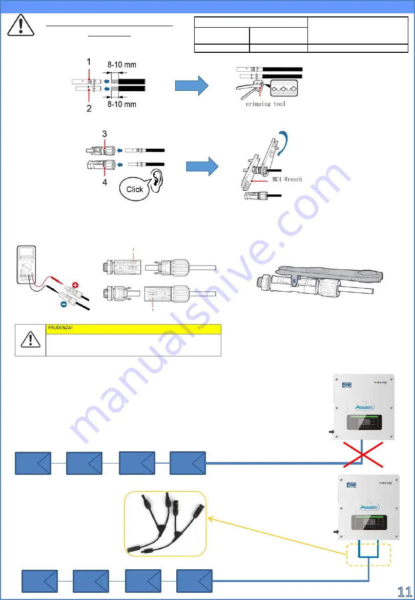 ZCS Azzurro HYD 3000 ES Quick Installation Manual Download Page 11