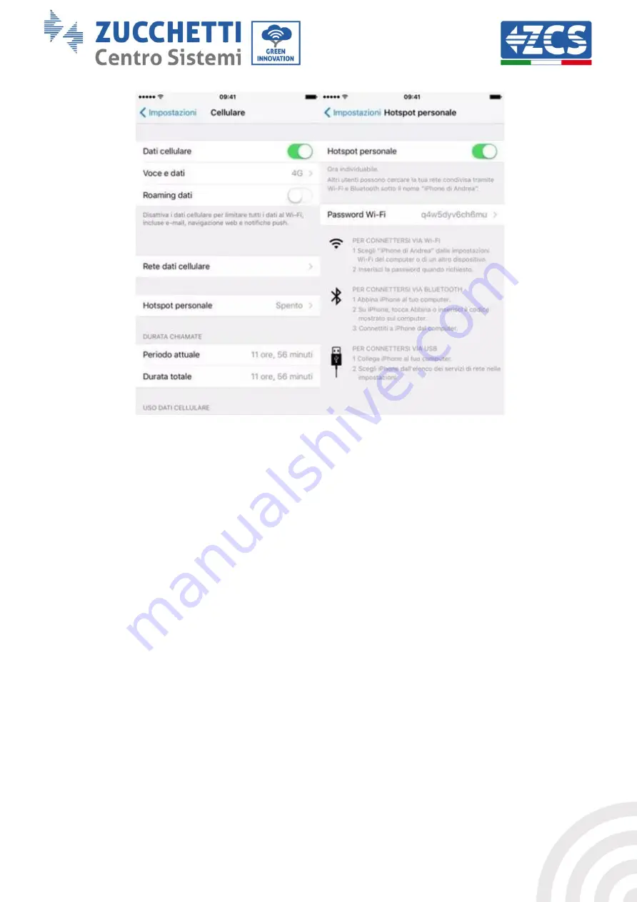 ZCS AZZURRO Series Manual To Monitoring Download Page 34