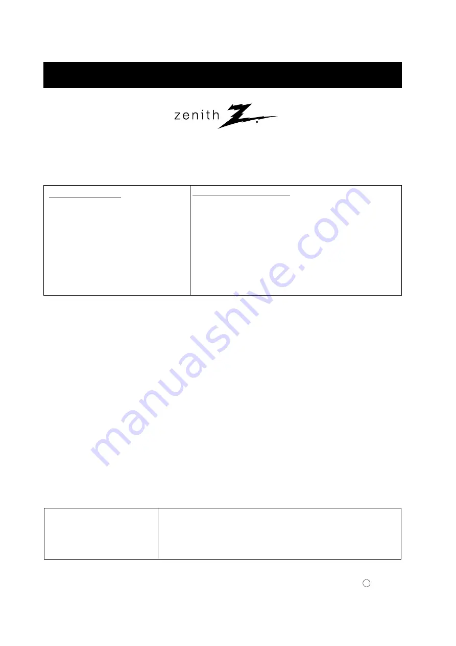 Zenith L17V36DVD Operating Manual And Warranty Download Page 44