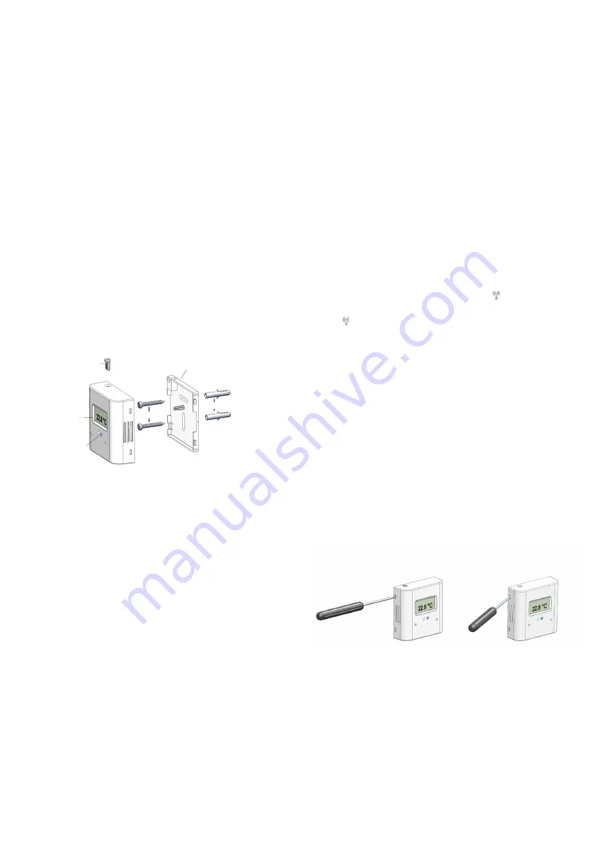 Zenner INDOOR T+H SENSOR LoRa Sz204 868 ID IP40 Скачать руководство пользователя страница 2