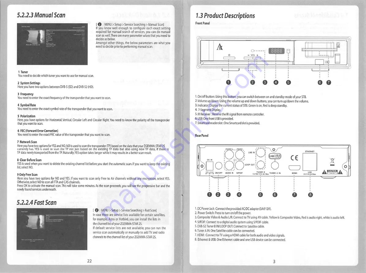 ZGEMMA STAR 2S User Manual Download Page 5