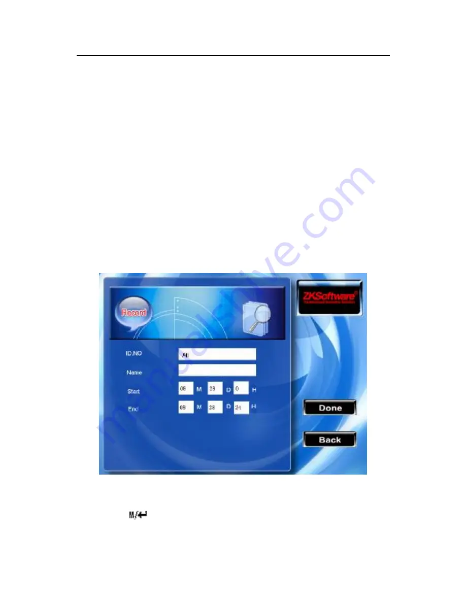 ZK Technology iClock 2500 Manual Download Page 68