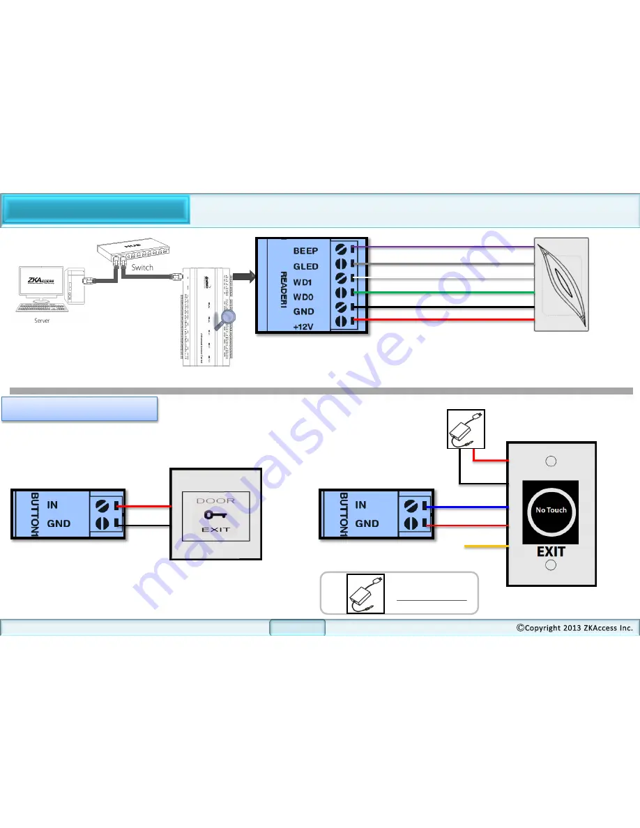 ZKaccess Inbio460 Скачать руководство пользователя страница 13