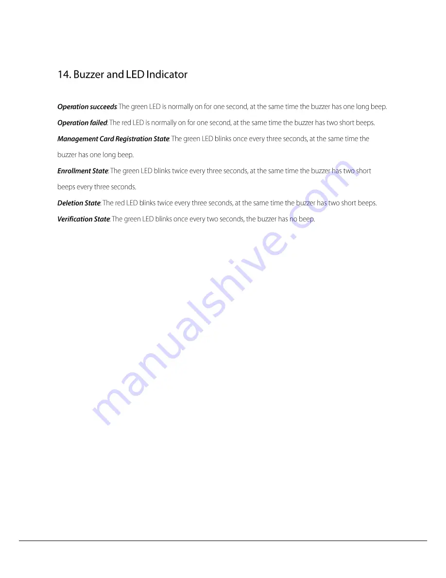 ZKTeco F16 Quick Start Manual Download Page 19