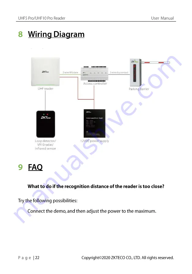 ZKTeco UHF10 Pro User Manual Download Page 23