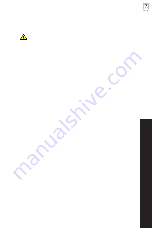 Zline RK62342 Installation Manual And User'S Manual Download Page 9