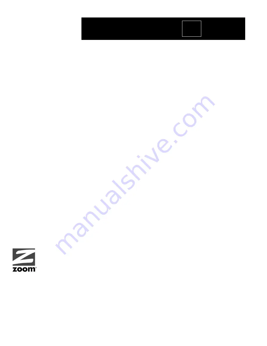 Zoom 2920 Specification Sheet Download Page 2