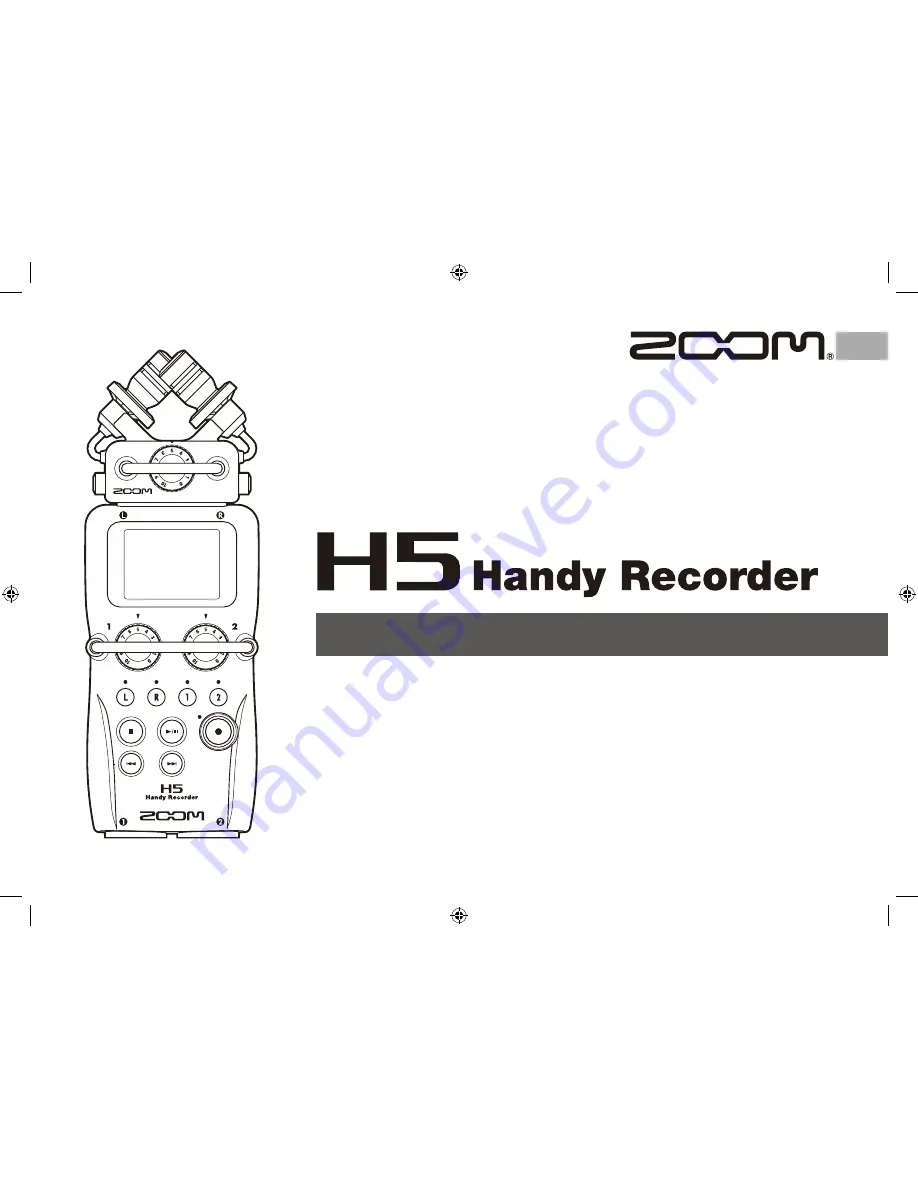 Zoom H5 Operation Manual Download Page 1