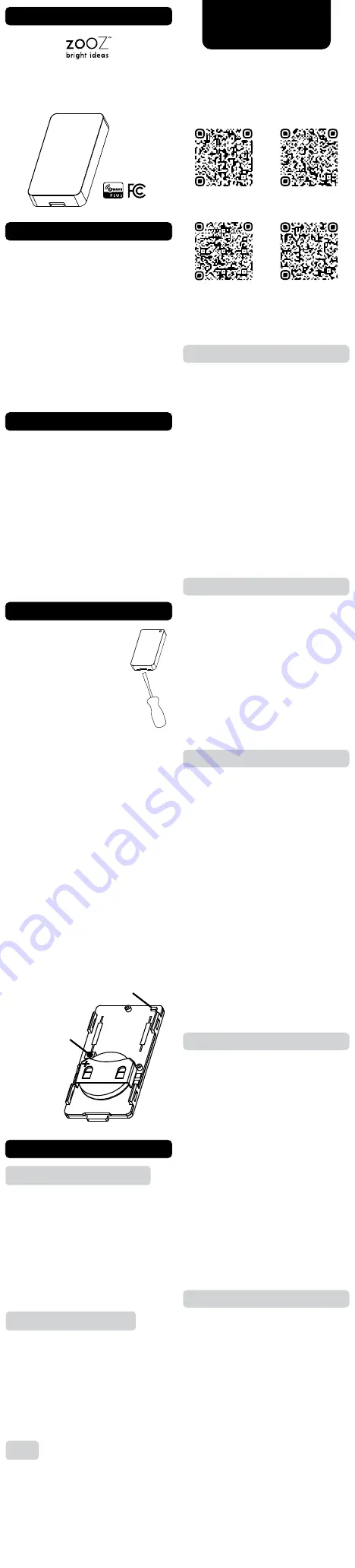 ZooZ ZSE42 User Manual Download Page 1