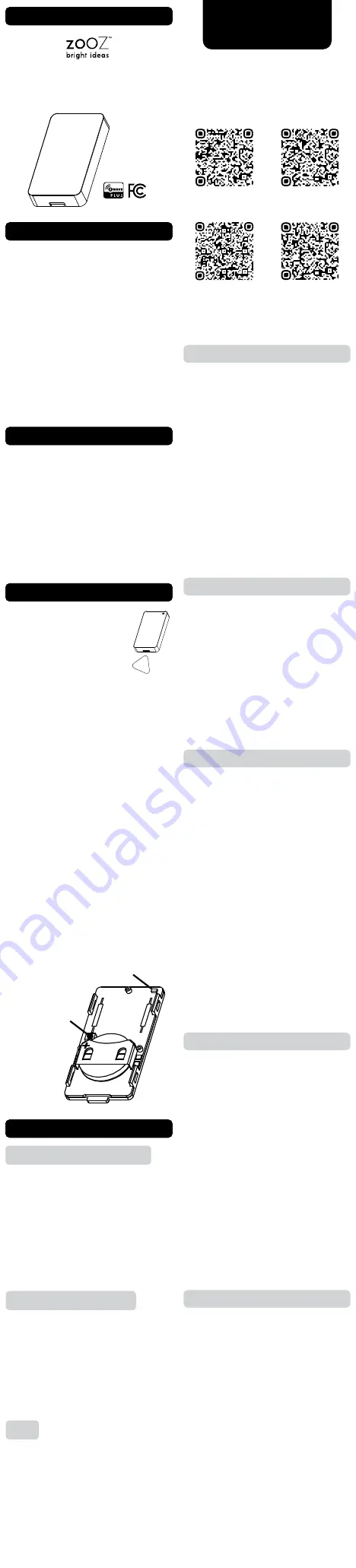 ZooZ ZSE43 User Manual Download Page 1