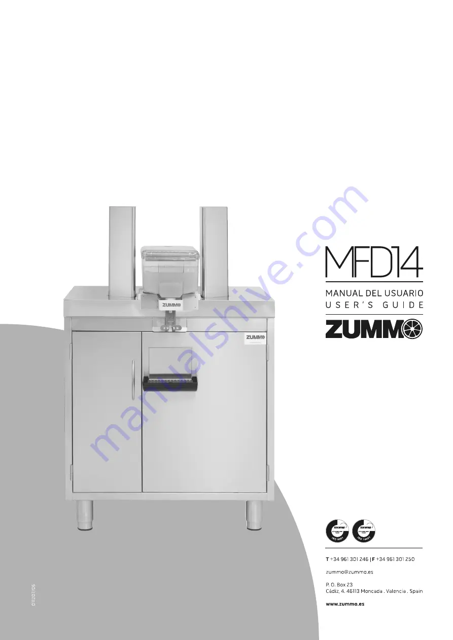 Zummo MFD14 User Manual Download Page 1