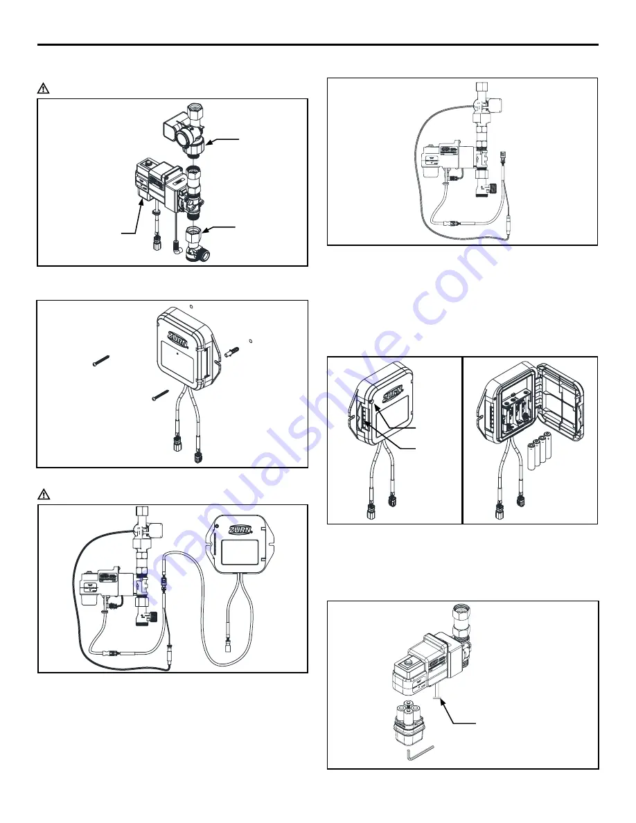 ZURN AquaSense Z6920-XL Series Installation, Operation, Maintenance And Parts Manual Download Page 13