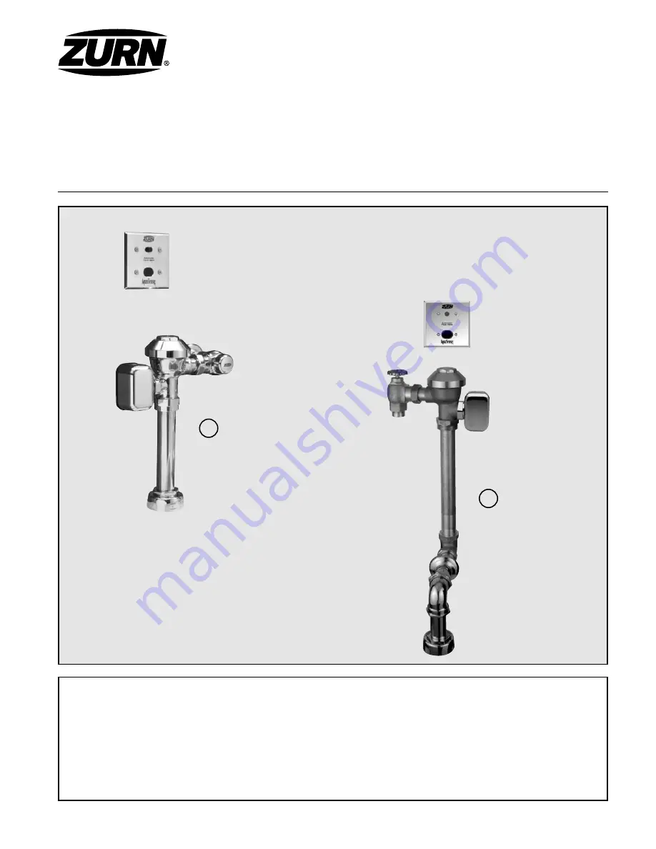 ZURN AquaSense ZEMS6142AV Скачать руководство пользователя страница 1