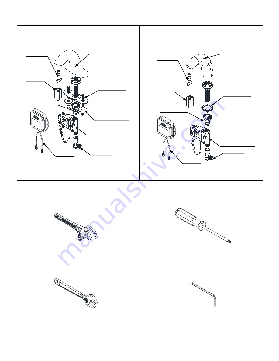 ZURN Connected Aqua-FIT Serio Z6950-XL-S-W2 Installation, Operation, Maintenance And Parts Manual Download Page 2