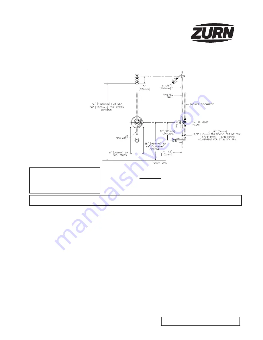 ZURN TEMP-GARD III Z7300 Series Operation / Installation Instruction Download Page 1