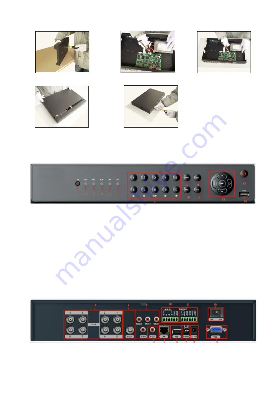 ZUUM Media DVR8C-41AL41A-H-500G-BK User'S Installation And Operation Manual Download Page 7