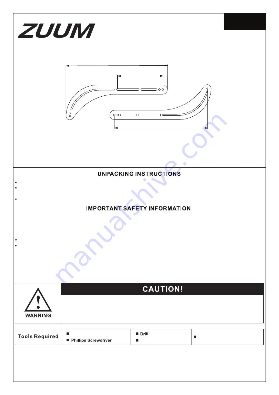 ZUUM SB-BK Manual Download Page 1