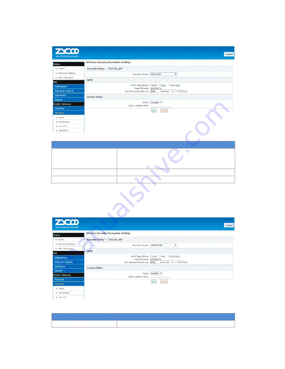 Zycoo UC510 User Manaual Download Page 67