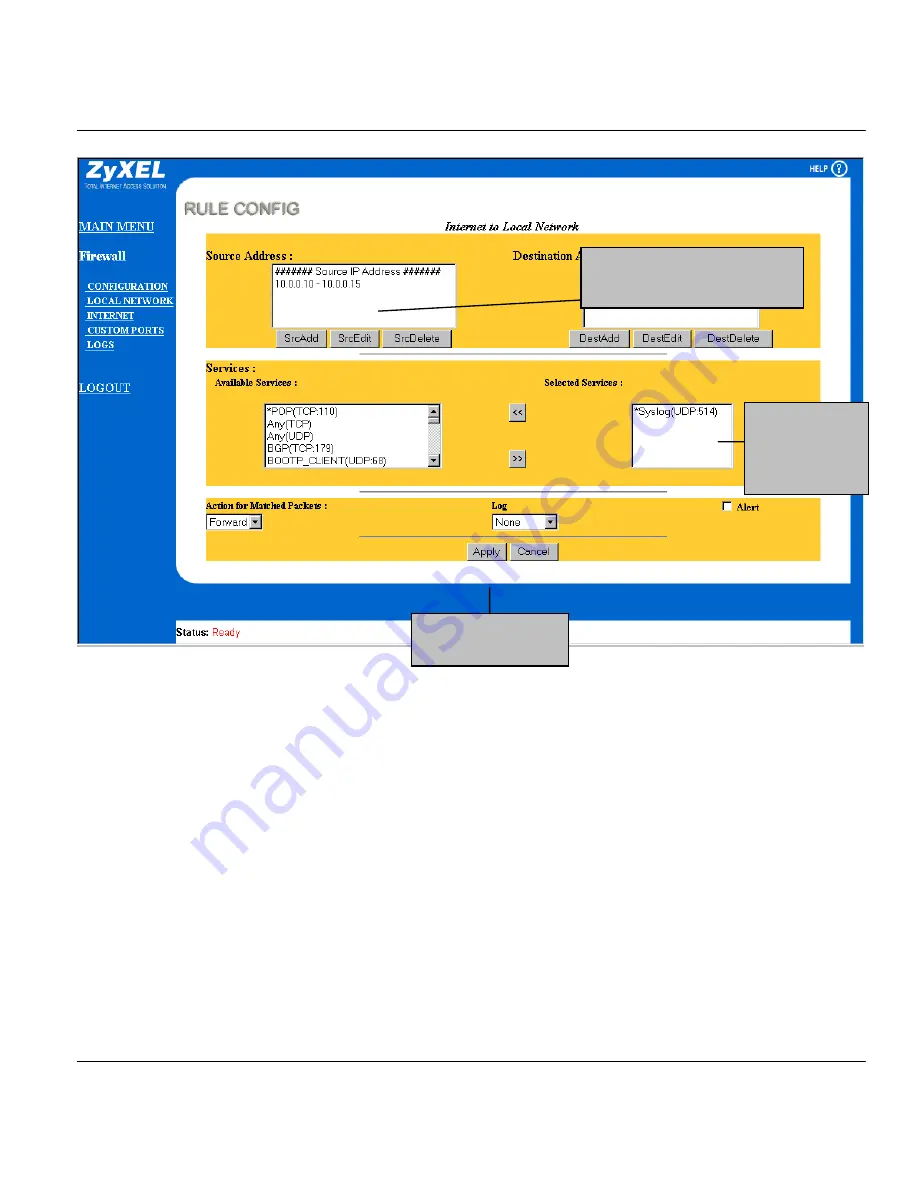 ZyXEL Communications Broadband Security Gateway P-312 User Manual Download Page 215