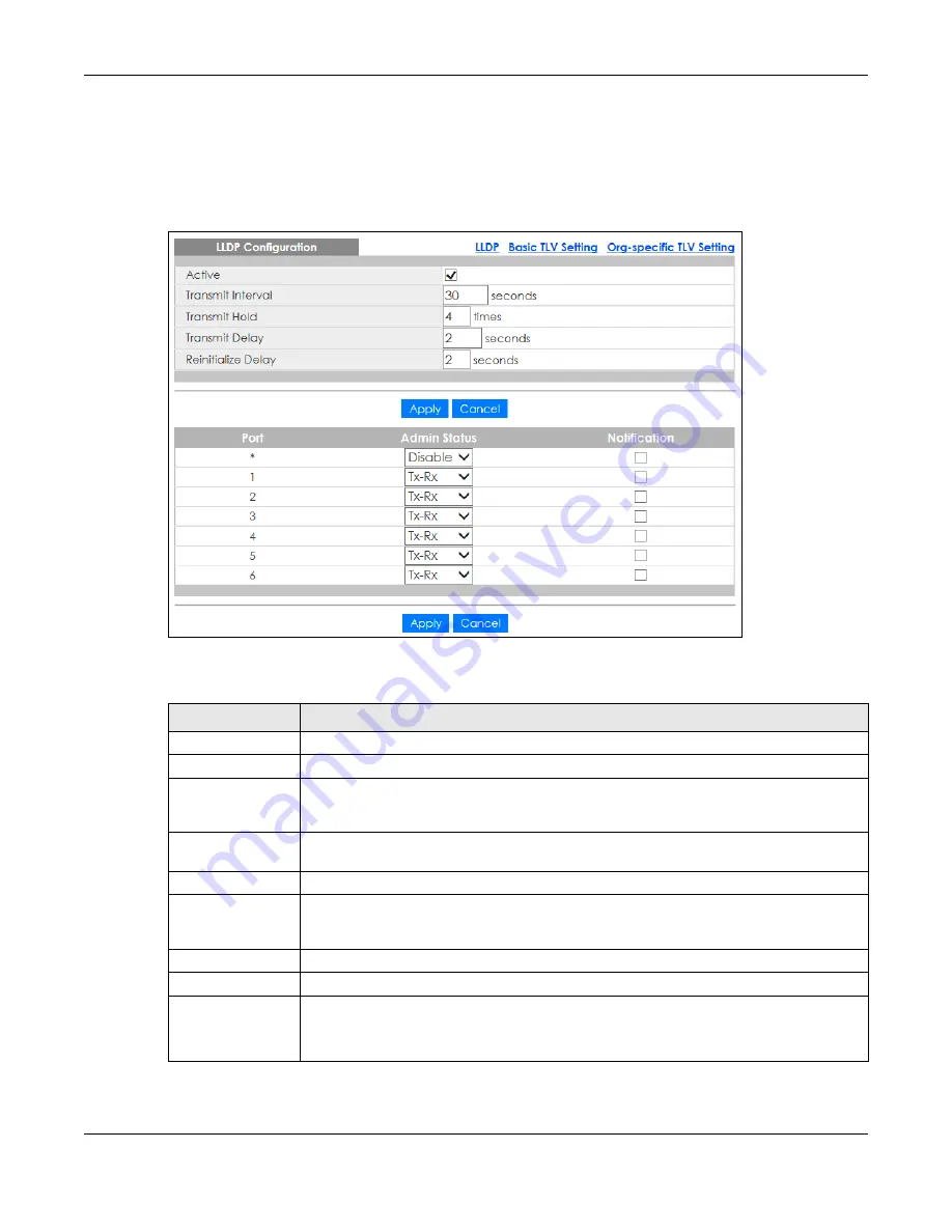 ZyXEL Communications GS1350 Series User Manual Download Page 222