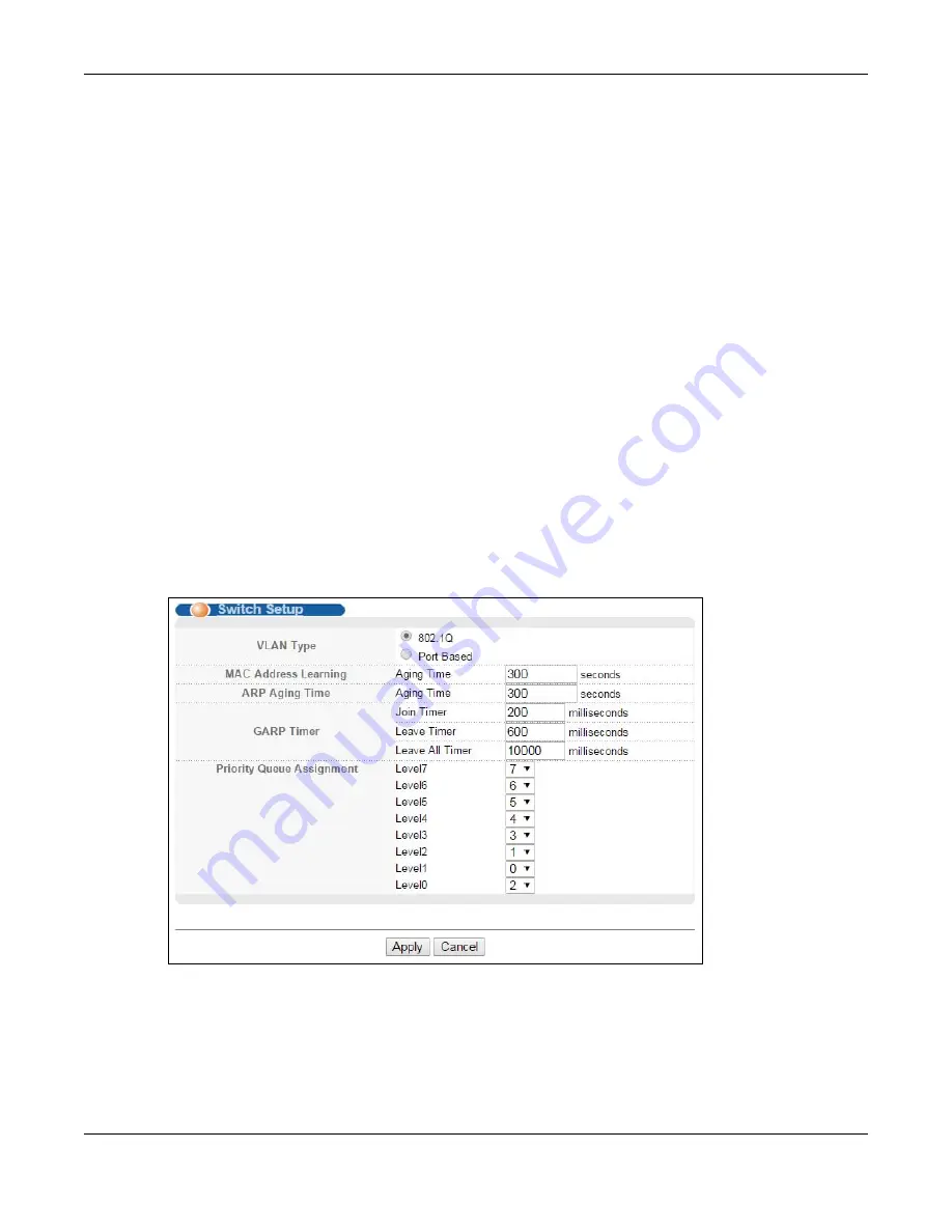 ZyXEL Communications MGS3520 Series User Manual Download Page 81