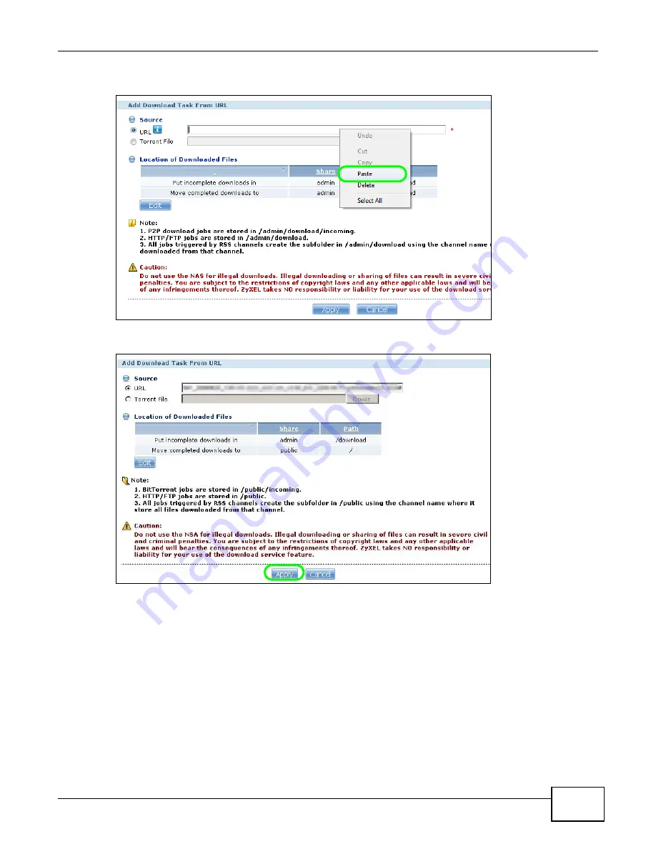 ZyXEL Communications NAS Series User Manual Download Page 111