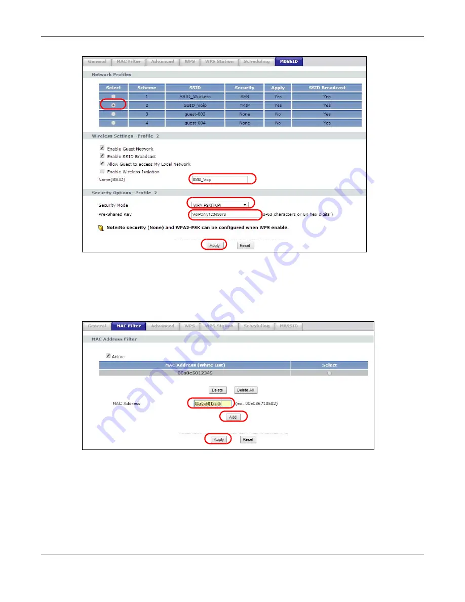 ZyXEL Communications NBG-418N v2 User Manual Download Page 54