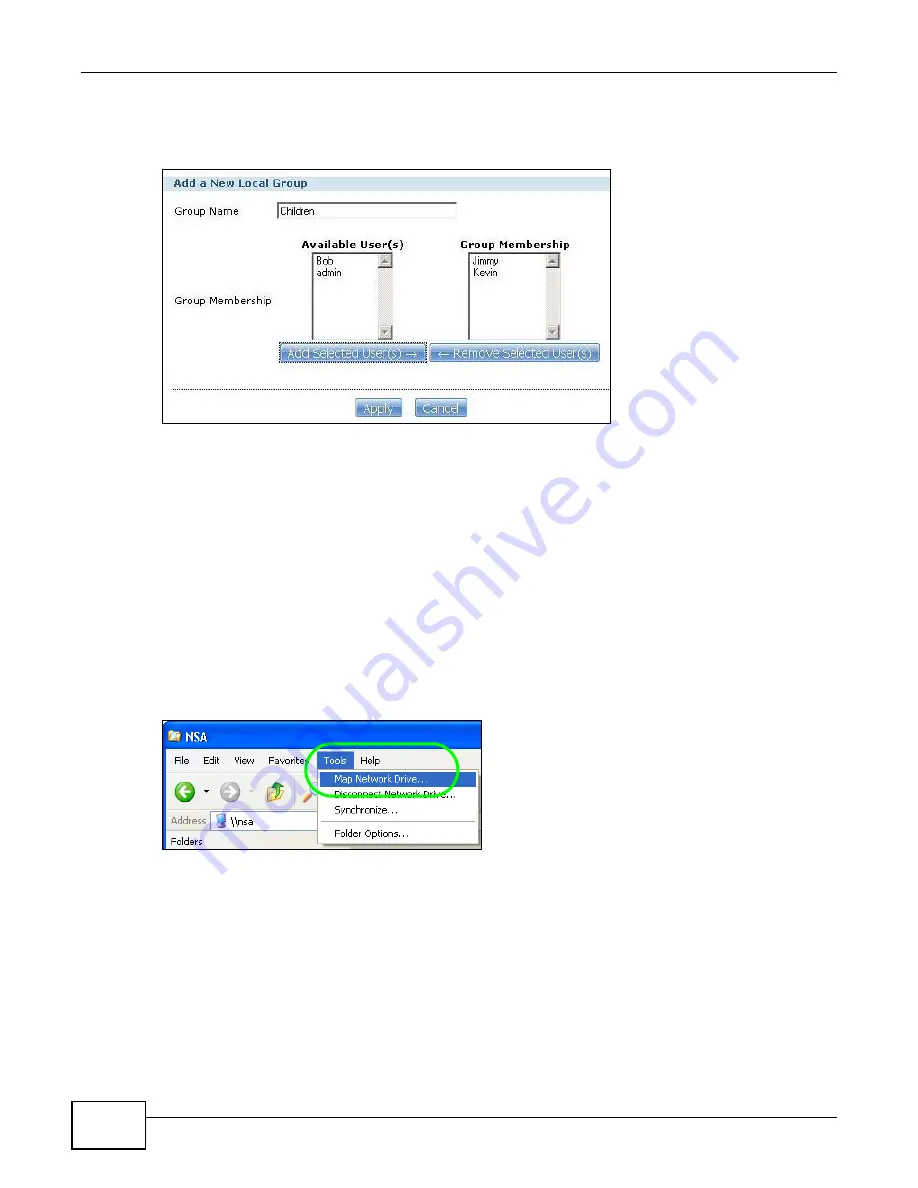 ZyXEL Communications NSA series User Manual Download Page 76