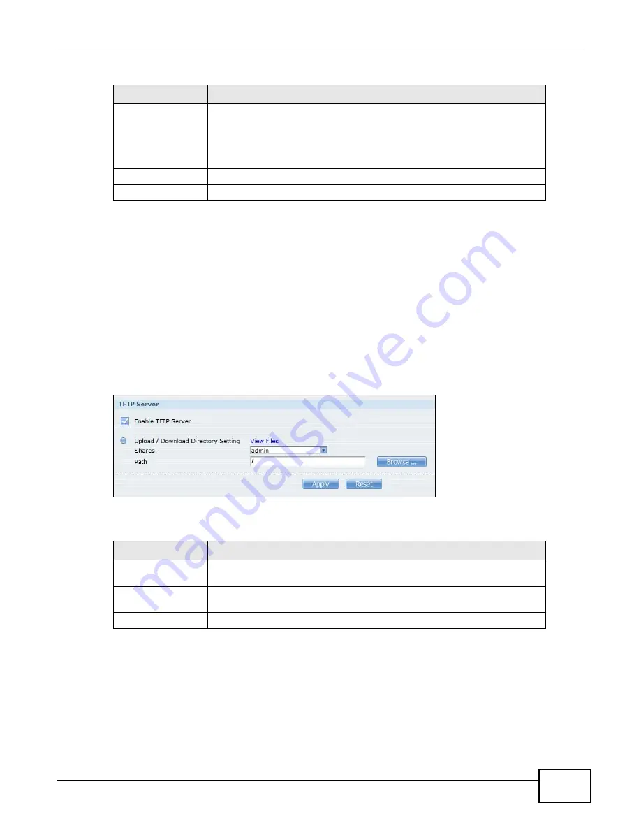 ZyXEL Communications NSA series User Manual Download Page 225