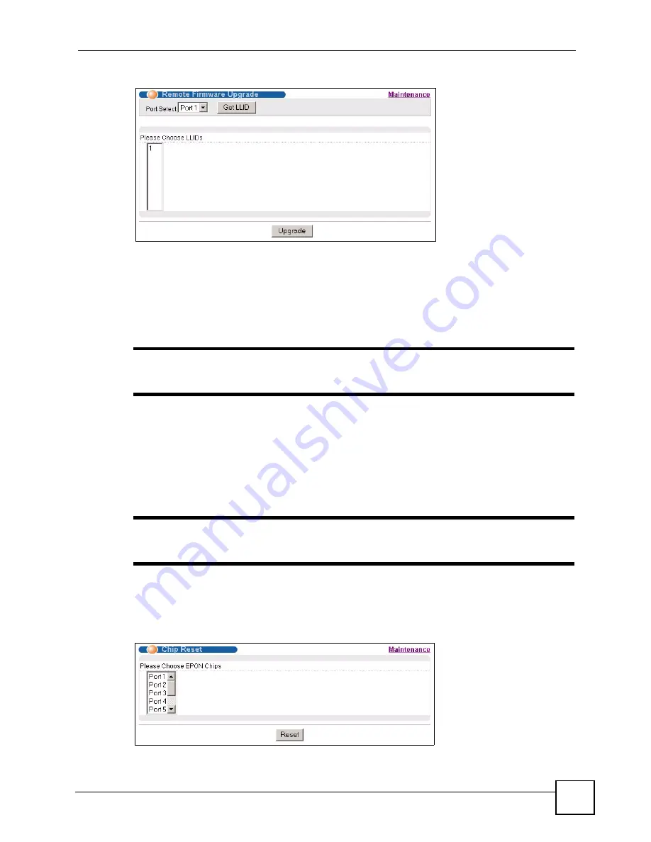 ZyXEL Communications OLT-1308 User Manual Download Page 195