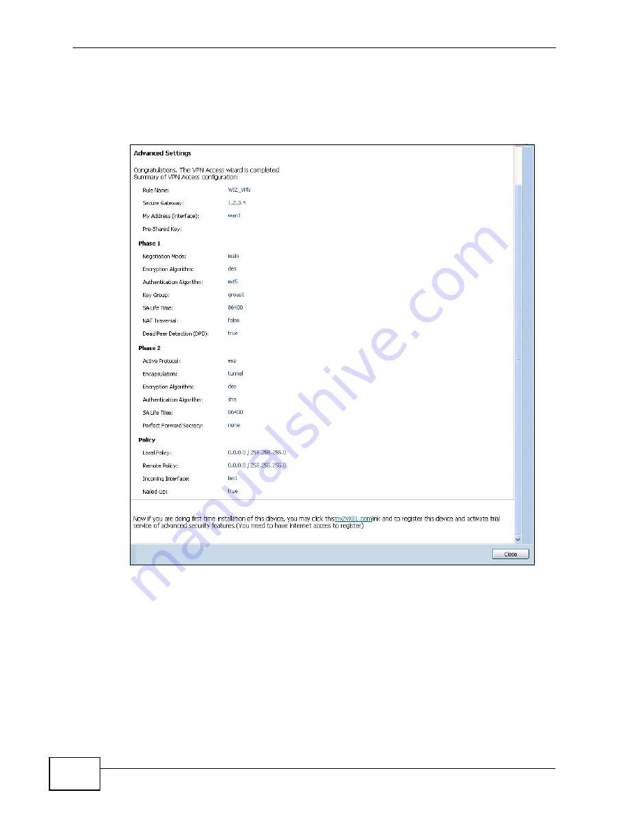 ZyXEL Communications USG-300 - V2.20 ED 2 Manual Download Page 92