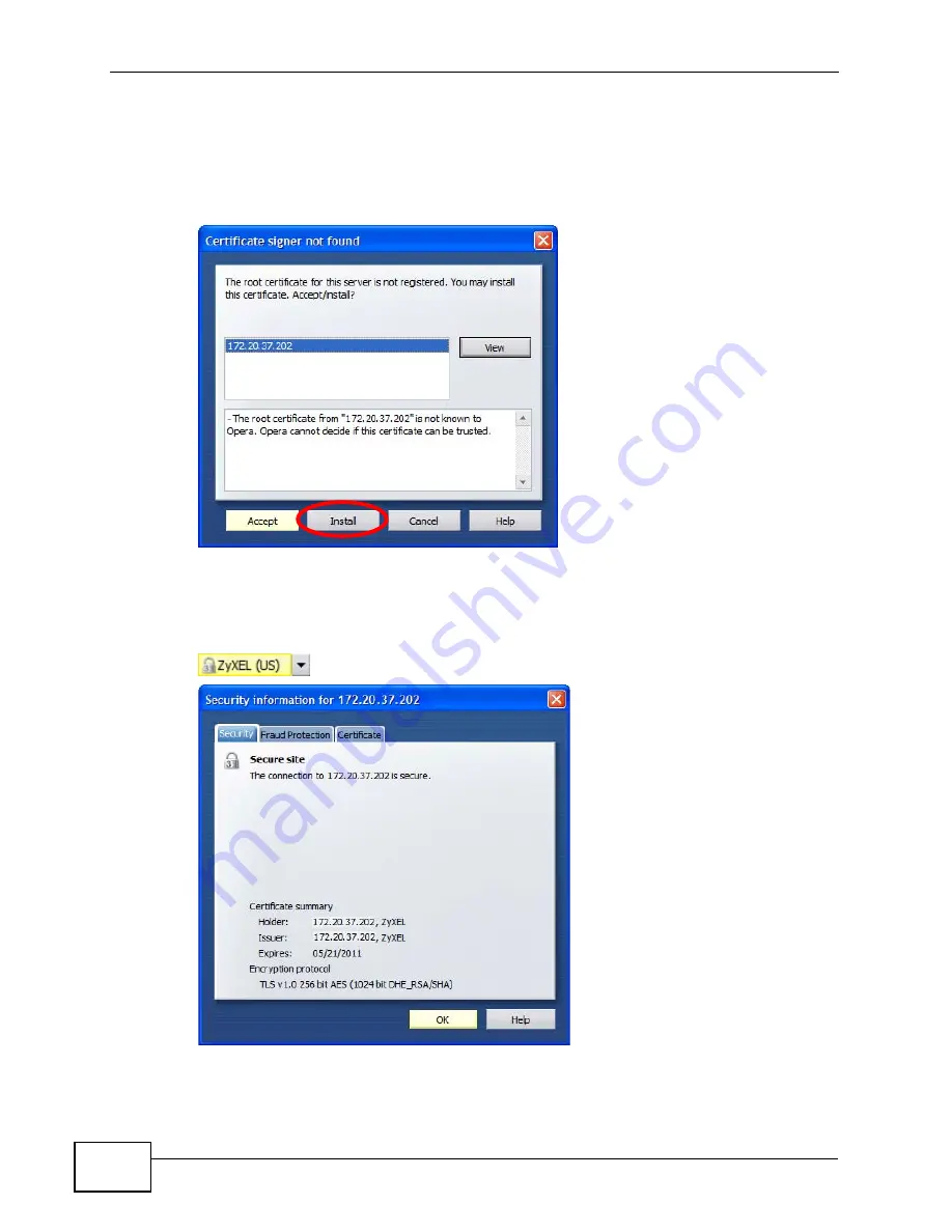 ZyXEL Communications USG-300 - V2.20 ED 2 Manual Download Page 1034