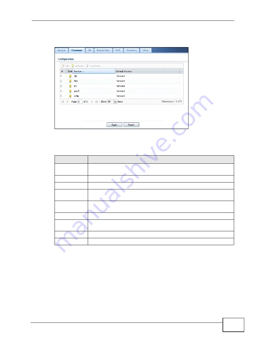 ZyXEL Communications USG-300 - V2.20 ED 2 Скачать руководство пользователя страница 571