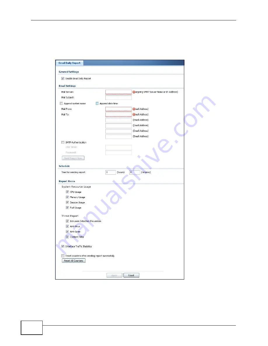 ZyXEL Communications USG-300 - V2.20 ED 2 Manual Download Page 878