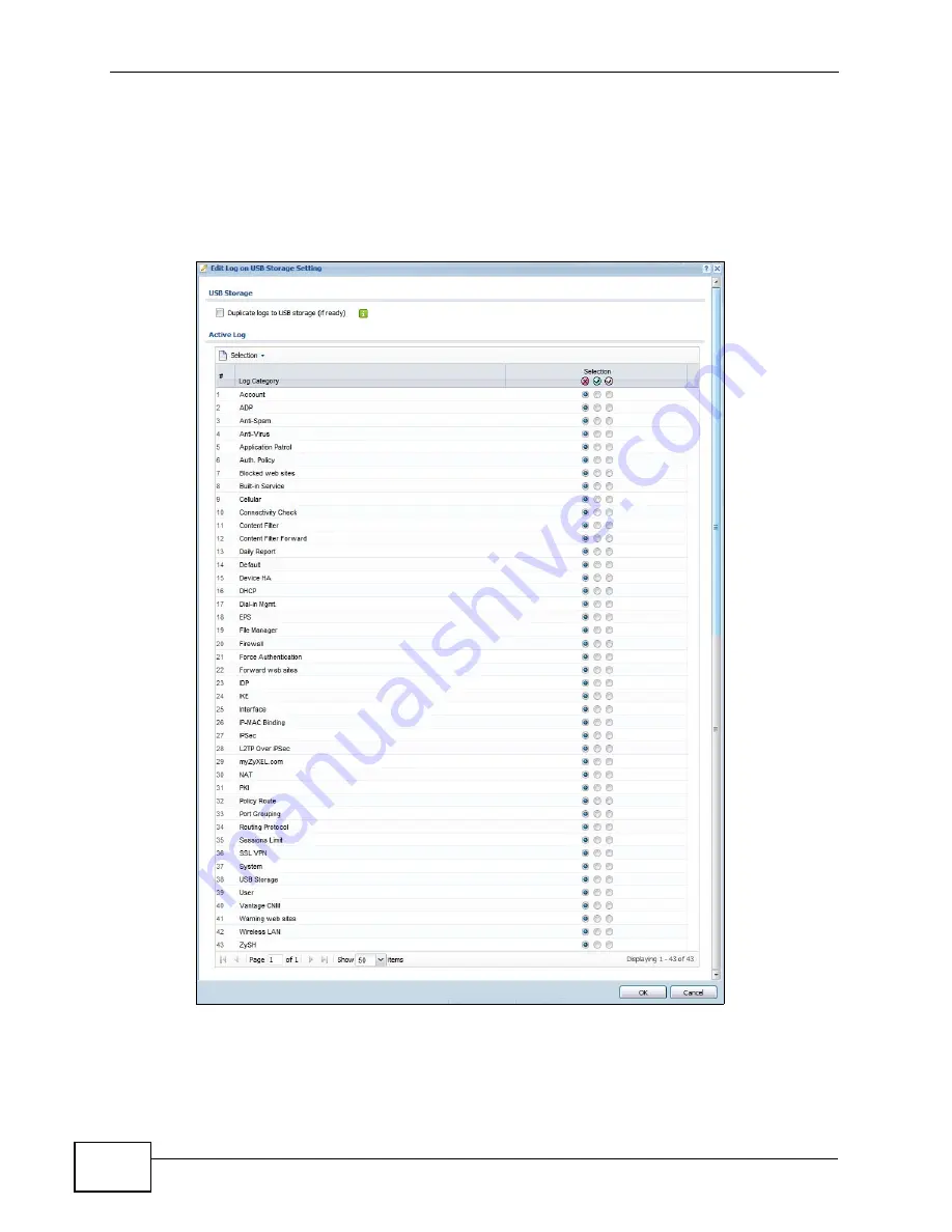 ZyXEL Communications USG-300 - V2.20 ED 2 Manual Download Page 886