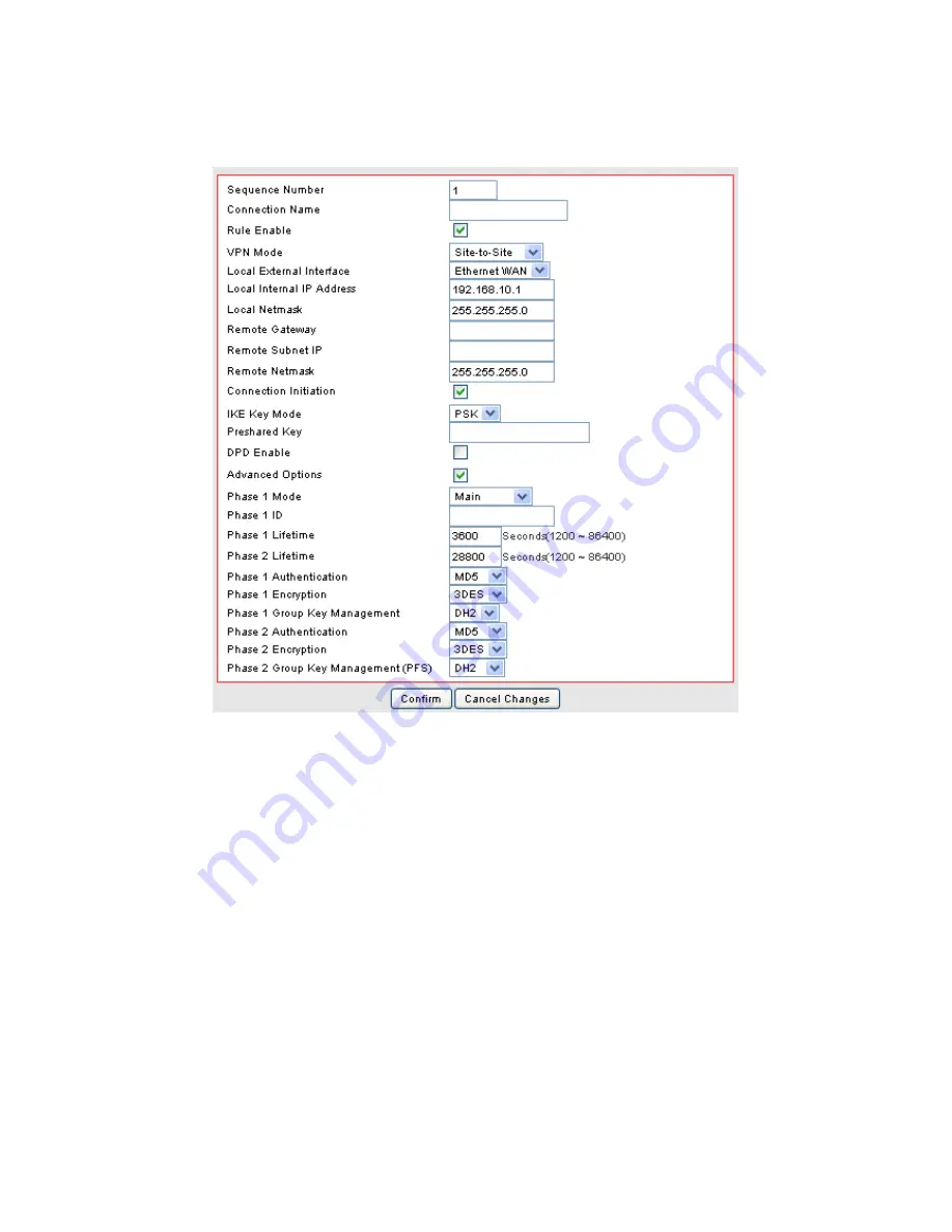 ZyXEL Communications VFG6005 User Manual Download Page 63