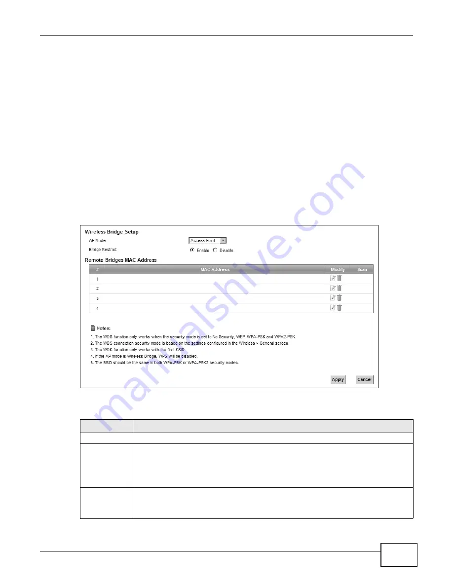 ZyXEL Communications VMG1312-B Series User Manual Download Page 121