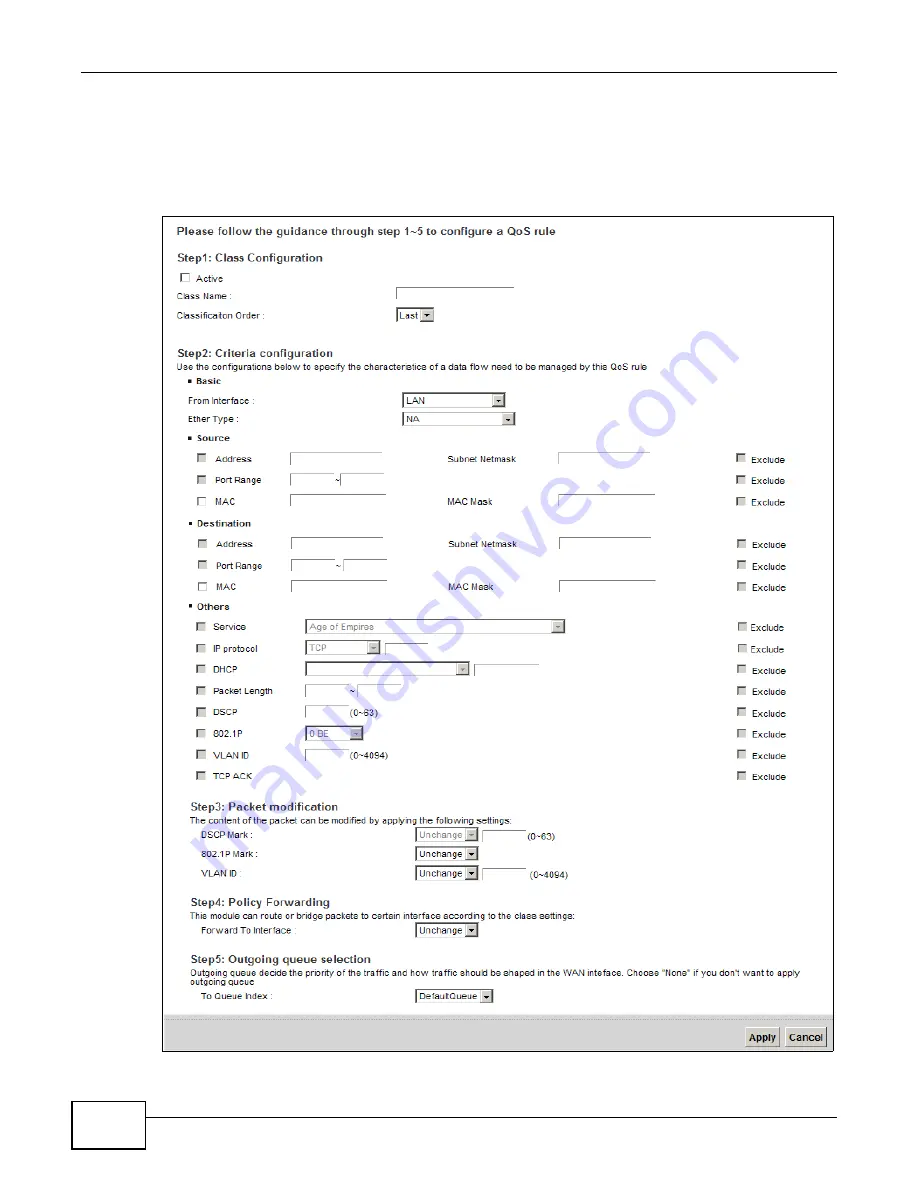 ZyXEL Communications VMG1312-B Series User Manual Download Page 174