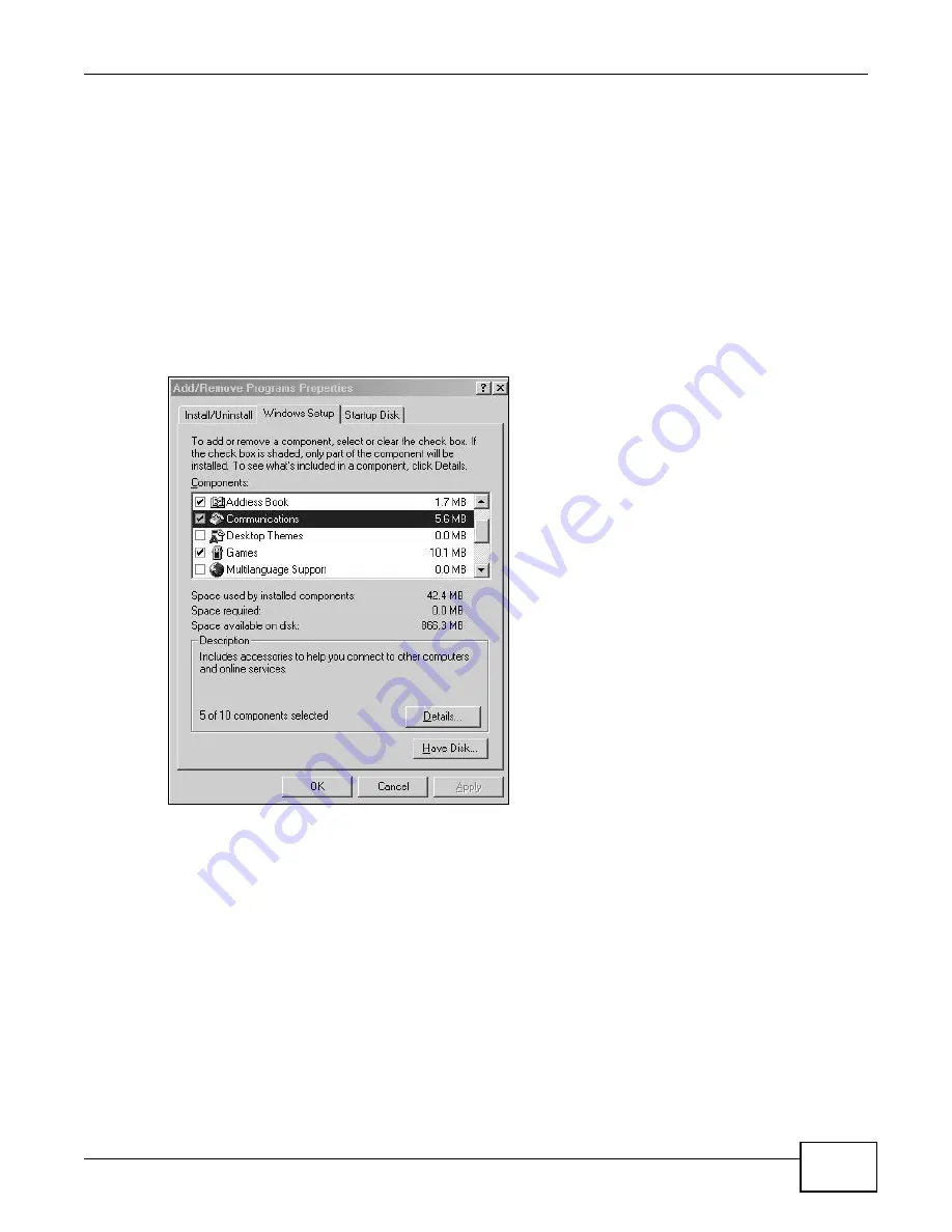 ZyXEL Communications VMG1312-T10C User Manual Download Page 97