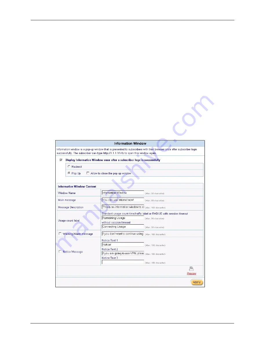 ZyXEL Communications VSG-1200 V2 User Manual Download Page 127